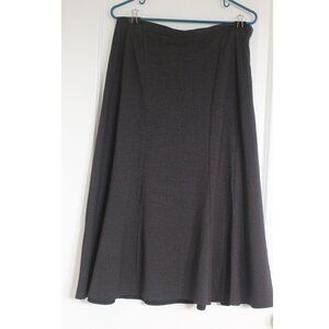 VTG Midi Skirt Checks Paneled Sz 10 Black Minimalist CBK Style